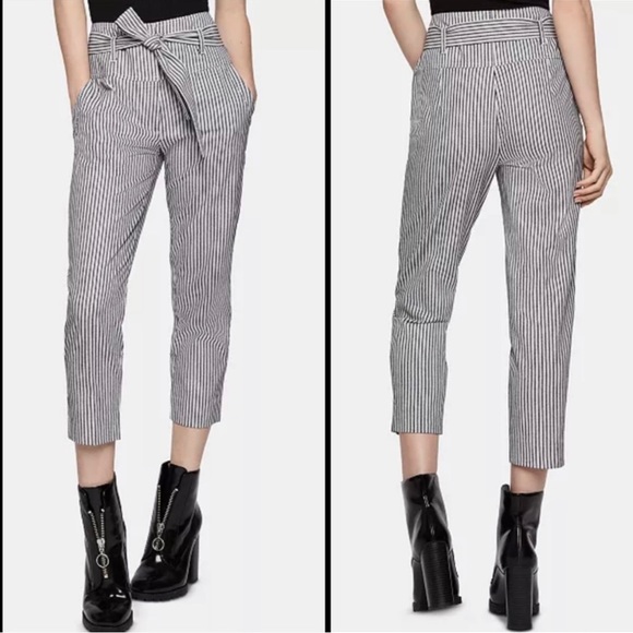 BCBGeneration striped cropped linen pants - Picture 6 of 6